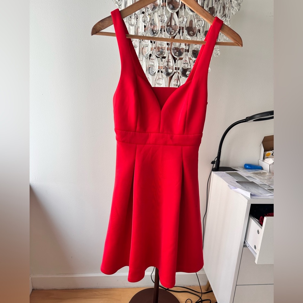 BCBGeneration Vibrant Red Sleeveless Dress